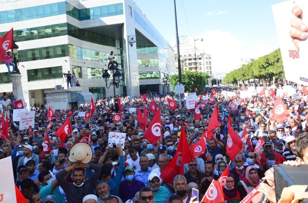 Tunisie : soutien intersyndical à la mobilisation pour les libertés